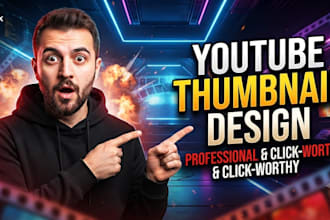 design professional and click worthy youtube thumbnails