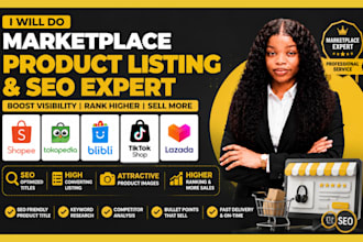 upload product lazada shopee tokopedia blibli seo product listing on marketplace