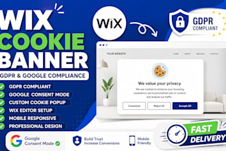 design wix popup cookie banner, wix with gdpr compliance google using wix editor