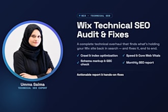 do monthly technical SEO for wix