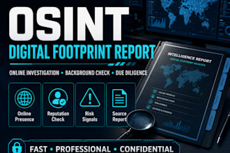 do osint digital footprint and online reputation research