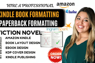 do fiction novel formatting for kindle ebook paperback formatting or ingramspark