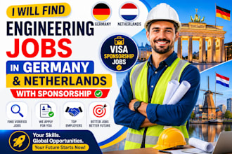 find engineering jobs in germany and netherlands with sponsorship