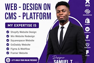 build website design  redesign on wordpress, shopify and cms platforms