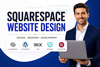 design squarespace website redesign wix squarespace website, update revamp site
