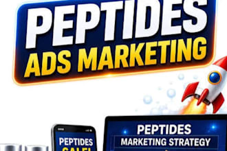 fix peptide ads issue, run facebook ads tiktok ads, peptide marketing