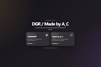 create a personal portofolio website