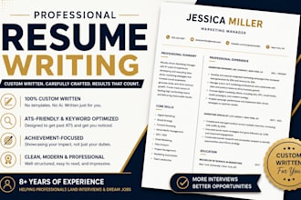 write a professional and ats friendly CV resume