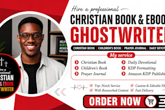 ghostwrite your christian devotional, sermon, or prayer book journal