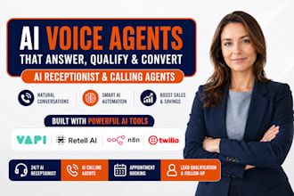 set up ai voice agent ai receptionist vapi ai calling agent retell ai n8n