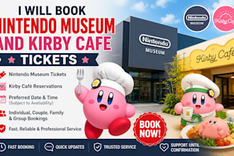 book nintendo museum and kirby cafe tickets
