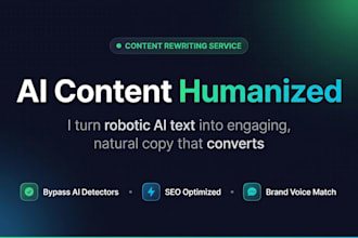 humanize ai generated marketing copy, emails and website content