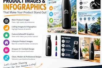 design professional amazon product images and infographics