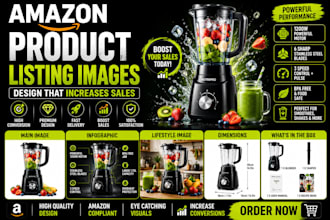 design premium amazon product infographic