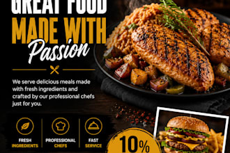 design a modern professional flyer, poster and brochure