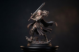 sculpt your character into a premium collectible miniature statue