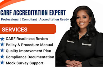 write carf accreditation policy and procedures manuals for healthcare agencies
