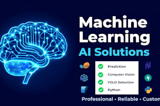 machine learning, deep learning and computer vision solutions