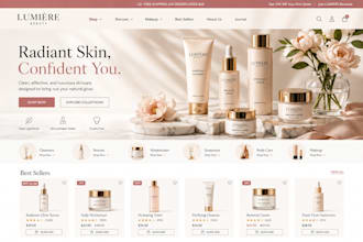 do skincare shopify store wix skincare store cosmetics beauty, spa shopify store
