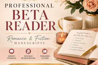 proofread and edit your romance novels, book or manuscript