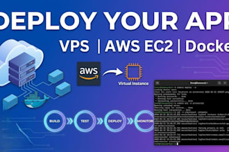 dockerize or deploy websites apps on vps server AWS ec2
