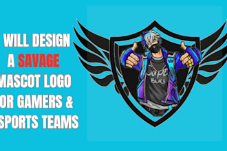 design a modern mascot gaming esports logo