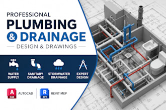 design california plumbing and drainage drawings in autocad and revit mep