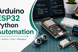 create arduino esp32 and python automation projects