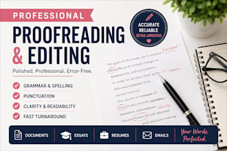 proofread and edit your documents for grammar and spelling