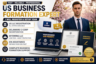 register US llc, delaware c corp, wyoming llc, ein and business formation