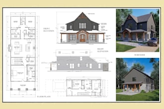 do architectural house plan, permit drawing, blueprint