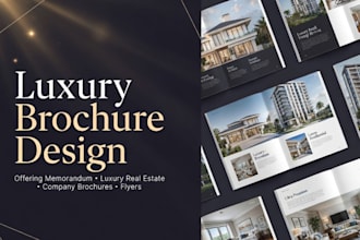 offering memorandum brochure,luxury real estate brochure,company brochure,flyer