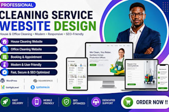do house cleaning service website office cleaning service website