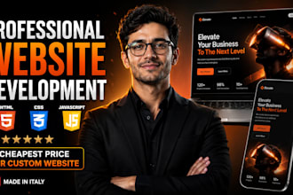 build professional website, landing page for your business