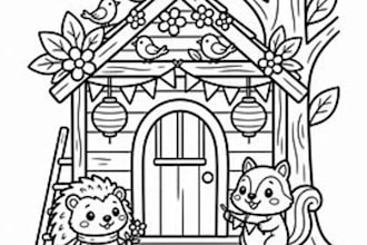create a custom kids coloring book page or book cover