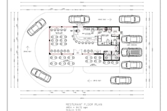 draw your architectural floor plan in auto cad 2d