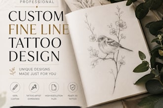 design a custom small tattoo for you