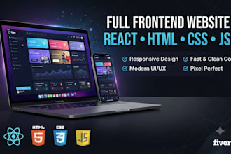 build a modern frontend website