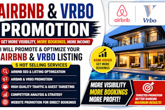 do airbnb promotion airbnb marketing promote airbnb listing vrbo airbnb seo