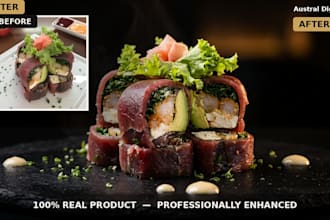 create premium sushi and food photography