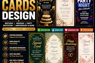 design luxury invitation and event cards