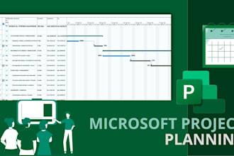 create a professional construction planning in ms project