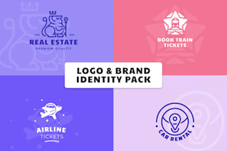 design business logo, brand identity, complete branding kit, and corporate brand