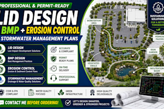 design lid bmp erosion control and stormwater management plans
