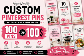create high converting pinterest pin design for your brand