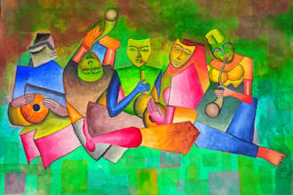 create custom acrylic paintings and canvas art