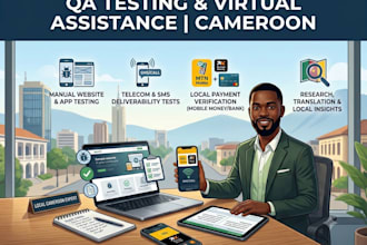 be your functional tester or virtual assistant, cameroon