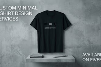 do minimal t shirt design