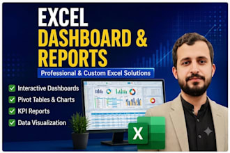 create excel dashboards, reports and automated spreadsheets