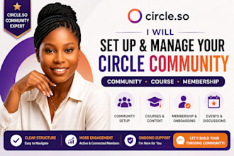 set up and manage your circle community, course and membership